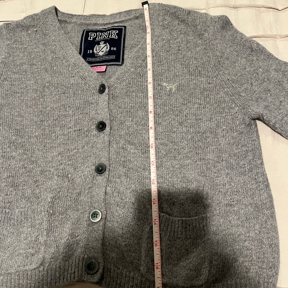 PINK Victoria's Secret Heather Gray Cardigan